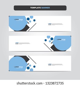 Vector abstract web banner design template. Collection of web banner template. Abstract geometric web design banner template isolated on grey background. Header - landing page Web Design Elements 