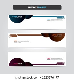 Vector abstract web banner design template. Collection of web banner template. Abstract geometric web design banner template isolated on grey background. Header - landing page Web Design Elements 