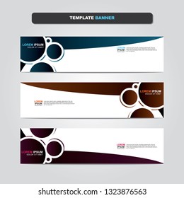 Vector abstract web banner design template. Collection of web banner template. Abstract geometric web design banner template isolated on grey background. Header - landing page Web Design Elements 