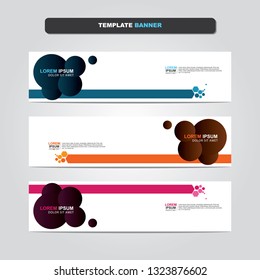 Vector abstract web banner design template. Collection of web banner template. Abstract geometric web design banner template isolated on grey background. Header - landing page Web Design Elements 