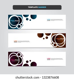 Vector abstract web banner design template. Collection of web banner template. Abstract geometric web design banner template isolated on grey background. Header - landing page Web Design Elements 