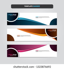 Vector abstract web banner design template. Collection of web banner template. Abstract geometric web design banner template isolated on grey background. Header - landing page Web Design Elements 