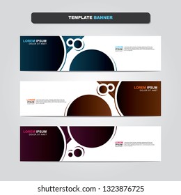 Vector abstract web banner design template. Collection of web banner template. Abstract geometric web design banner template isolated on grey background. Header - landing page Web Design Elements 