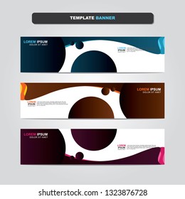 Vector abstract web banner design template. Collection of web banner template. Abstract geometric web design banner template isolated on grey background. Header - landing page Web Design Elements 