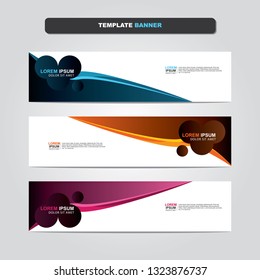 Vector abstract web banner design template. Collection of web banner template. Abstract geometric web design banner template isolated on grey background. Header - landing page Web Design Elements 