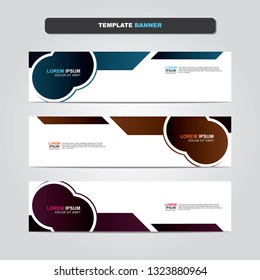 Vector abstract web banner design template. Collection of web banner template. Abstract geometric web design banner template isolated on grey background. Header - landing page Web Design Elements 
