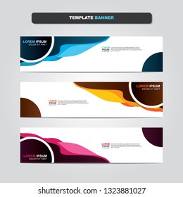 Vector abstract web banner design template. Collection of web banner template. Abstract geometric web design banner template isolated on grey background. Header - landing page Web Design Elements 