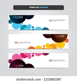 Vector abstract web banner design template. Collection of web banner template. Abstract geometric web design banner template isolated on grey background. Header - landing page Web Design Elements 