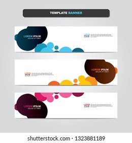 Vector abstract web banner design template. Collection of web banner template. Abstract geometric web design banner template isolated on grey background. Header - landing page Web Design Elements 