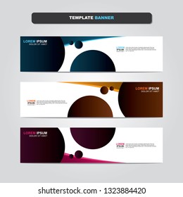 Vector abstract web banner design template. Collection of web banner template. Abstract geometric web design banner template isolated on grey background. Header - landing page Web Design Elements 