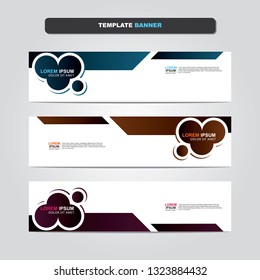 Vector abstract web banner design template. Collection of web banner template. Abstract geometric web design banner template isolated on grey background. Header - landing page Web Design Elements 