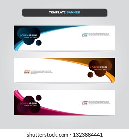 Vector abstract web banner design template. Collection of web banner template. Abstract geometric web design banner template isolated on grey background. Header - landing page Web Design Elements 