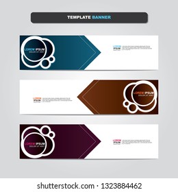 Vector abstract web banner design template. Collection of web banner template. Abstract geometric web design banner template isolated on grey background. Header - landing page Web Design Elements 