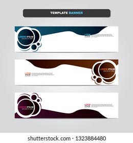 Vector abstract web banner design template. Collection of web banner template. Abstract geometric web design banner template isolated on grey background. Header - landing page Web Design Elements 