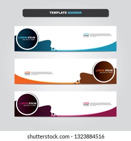 Vector abstract web banner design template. Collection of web banner template. Abstract geometric web design banner template isolated on grey background. Header - landing page Web Design Elements 