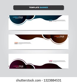 Vector abstract web banner design template. Collection of web banner template. Abstract geometric web design banner template isolated on grey background. Header - landing page Web Design Elements 