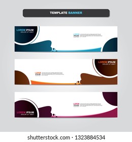 Vector abstract web banner design template. Collection of web banner template. Abstract geometric web design banner template isolated on grey background. Header - landing page Web Design Elements 