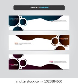 Vector abstract web banner design template. Collection of web banner template. Abstract geometric web design banner template isolated on grey background. Header - landing page Web Design Elements 