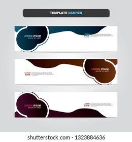 Vector abstract web banner design template. Collection of web banner template. Abstract geometric web design banner template isolated on grey background. Header - landing page Web Design Elements 