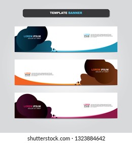 Vector abstract web banner design template. Collection of web banner template. Abstract geometric web design banner template isolated on grey background. Header - landing page Web Design Elements 