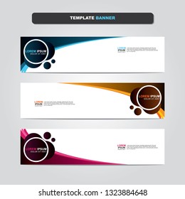 Vector abstract web banner design template. Collection of web banner template. Abstract geometric web design banner template isolated on grey background. Header - landing page Web Design Elements 