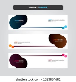 Vector abstract web banner design template. Collection of web banner template. Abstract geometric web design banner template isolated on grey background. Header - landing page Web Design Elements 