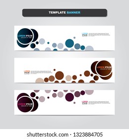 Vector abstract web banner design template. Collection of web banner template. Abstract geometric web design banner template isolated on grey background. Header - landing page Web Design Elements 