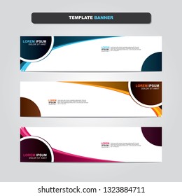 Vector abstract web banner design template. Collection of web banner template. Abstract geometric web design banner template isolated on grey background. Header - landing page Web Design Elements 