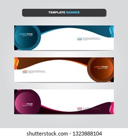 Vector abstract web banner design template. Collection of web banner template. Abstract geometric web design banner template isolated on grey background. Header - landing page Web Design Elements 