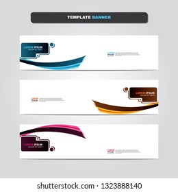 Vector abstract web banner design template. Collection of web banner template. Abstract geometric web design banner template isolated on grey background. Header - landing page Web Design Elements 