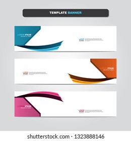 Vector abstract web banner design template. Collection of web banner template. Abstract geometric web design banner template isolated on grey background. Header - landing page Web Design Elements 