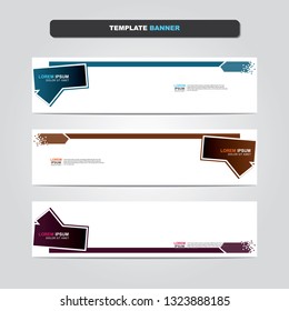 Vector abstract web banner design template. Collection of web banner template. Abstract geometric web design banner template isolated on grey background. Header - landing page Web Design Elements 