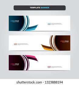 Vector abstract web banner design template. Collection of web banner template. Abstract geometric web design banner template isolated on grey background. Header - landing page Web Design Elements 