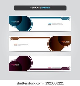 Vector abstract web banner design template. Collection of web banner template. Abstract geometric web design banner template isolated on grey background. Header - landing page Web Design Elements 