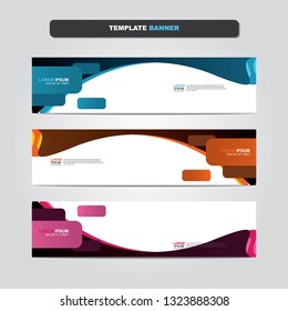 Vector abstract web banner design template. Collection of web banner template. Abstract geometric web design banner template isolated on grey background. Header - landing page Web Design Elements 