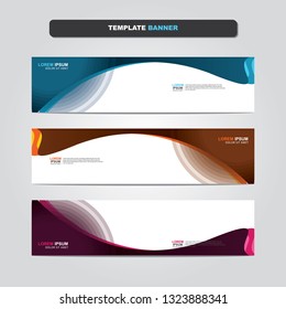 Vector abstract web banner design template. Collection of web banner template. Abstract geometric web design banner template isolated on grey background. Header - landing page Web Design Elements 
