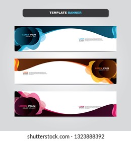 Vector abstract web banner design template. Collection of web banner template. Abstract geometric web design banner template isolated on grey background. Header - landing page Web Design Elements 