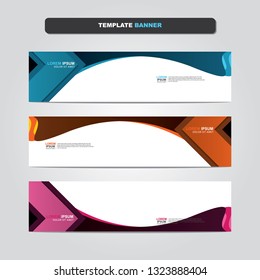 Vector abstract web banner design template. Collection of web banner template. Abstract geometric web design banner template isolated on grey background. Header - landing page Web Design Elements 