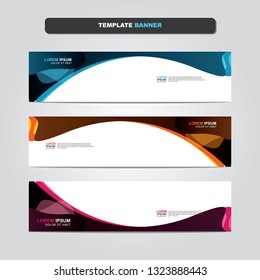 Vector abstract web banner design template. Collection of web banner template. Abstract geometric web design banner template isolated on grey background. Header - landing page Web Design Elements 