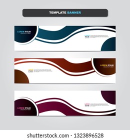 Vector abstract web banner design template. Collection of web banner template. Abstract geometric web design banner template isolated on grey background. Header - landing page Web Design Elements 