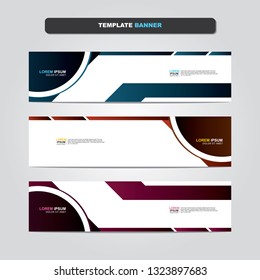 Vector abstract web banner design template. Collection of web banner template. Abstract geometric web design banner template isolated on grey background. Header - landing page Web Design Elements 