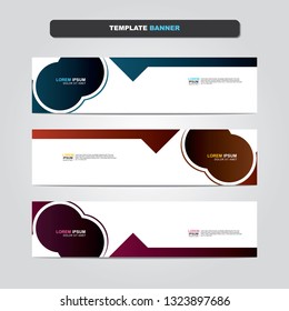 Vector abstract web banner design template. Collection of web banner template. Abstract geometric web design banner template isolated on grey background. Header - landing page Web Design Elements 