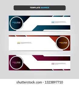 Vector abstract web banner design template. Collection of web banner template. Abstract geometric web design banner template isolated on grey background. Header - landing page Web Design Elements 