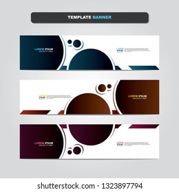 Vector abstract web banner design template. Collection of web banner template. Abstract geometric web design banner template isolated on grey background. Header - landing page Web Design Elements 