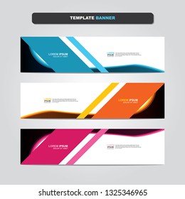 Vector abstract web banner design template. Collection of web banner template. Abstract geometric web design banner template isolated on grey background. Header - landing page Web Design Elements 
