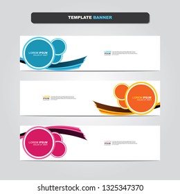 Vector abstract web banner design template. Collection of web banner template. Abstract geometric web design banner template isolated on grey background. Header - landing page Web Design Elements 