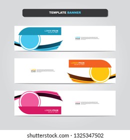 Vector abstract web banner design template. Collection of web banner template. Abstract geometric web design banner template isolated on grey background. Header - landing page Web Design Elements 