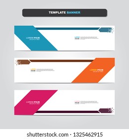 Vector abstract web banner design template. Collection of web banner template. Abstract geometric web design banner template isolated on grey background. Header - landing page Web Design Elements 