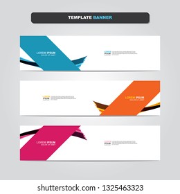 Vector abstract web banner design template. Collection of web banner template. Abstract geometric web design banner template isolated on grey background. Header - landing page Web Design Elements 