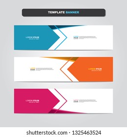 Vector abstract web banner design template. Collection of web banner template. Abstract geometric web design banner template isolated on grey background. Header - landing page Web Design Elements 